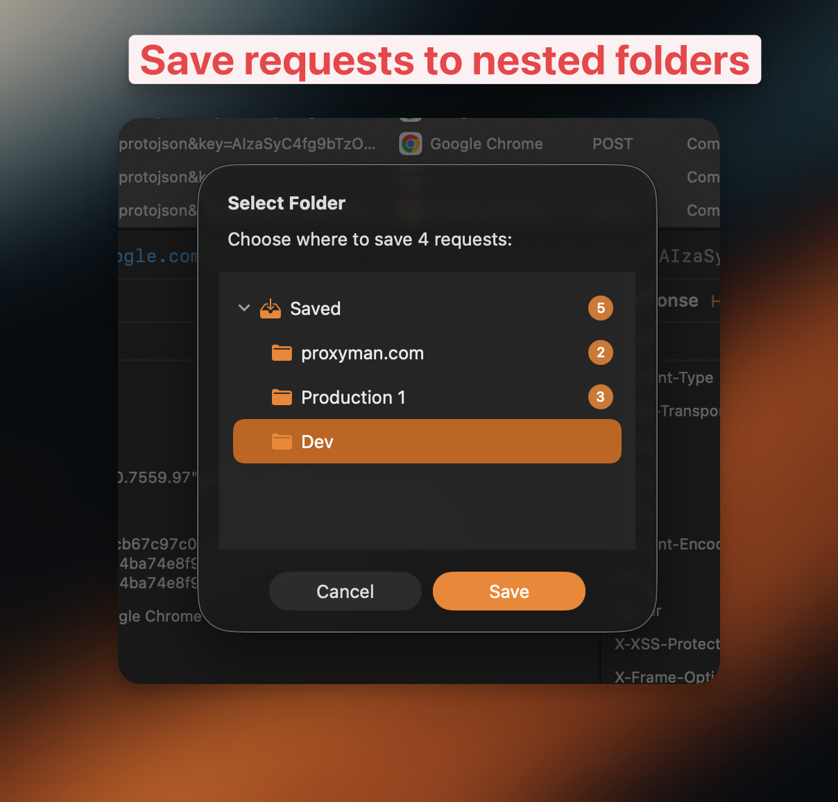 Nested Saved Folder